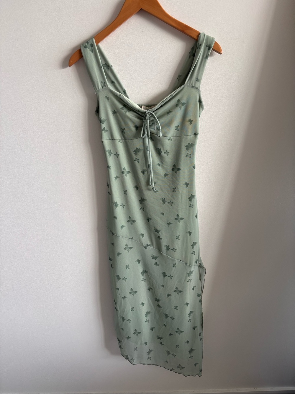 BNWT See You Monday Butterfly Sage Green Floral Dress Size M